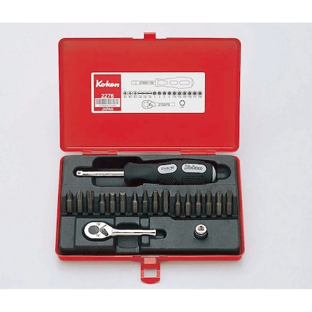 Ko-Ken Bit set 19 pieces 1/4 Sq. Drive 2276